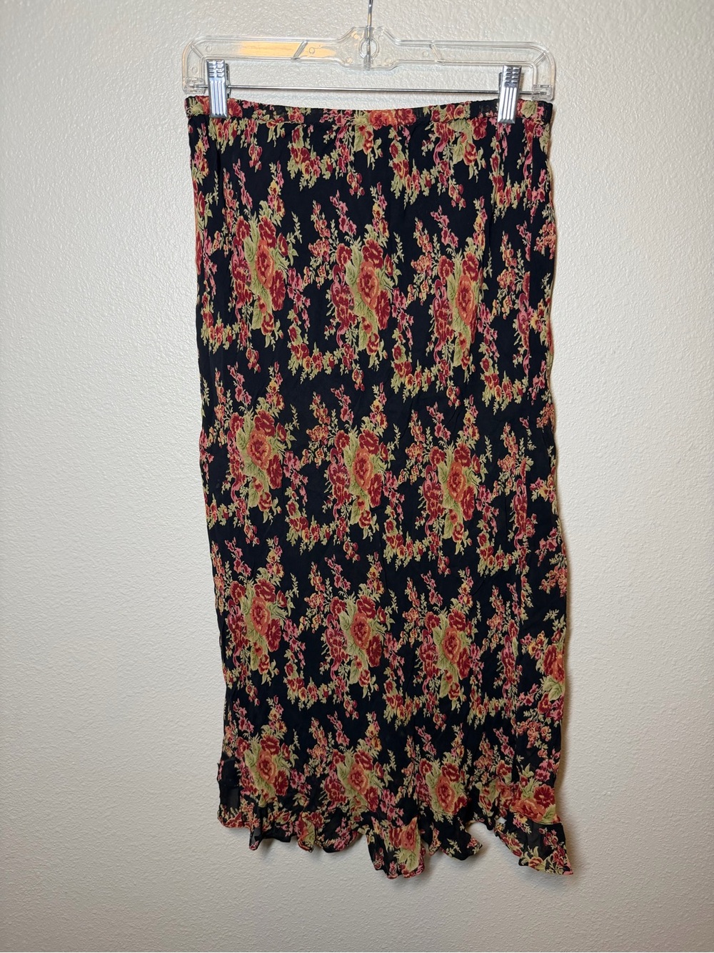Vintage April Cornell Floral slip Skirt whimsical Cottagecore small medium Y2K